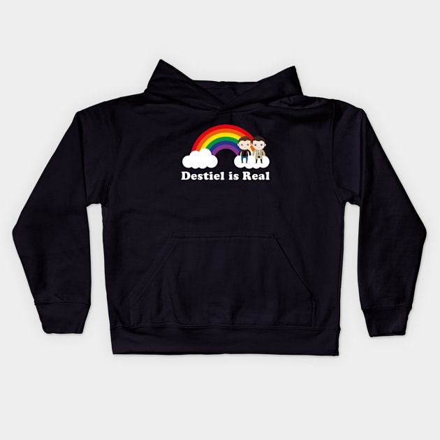 Destiel is Real Kids Hoodie by Plan8